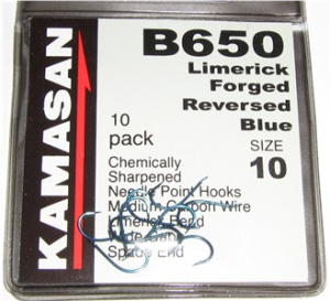 Kamasan Wide Limerick F. Reversed Blue, 10 Stück