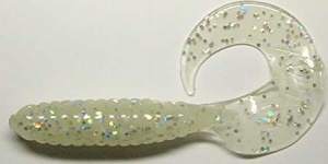 Twister, 8,5 cm, halbtransparentglitter-phosphoreszierend