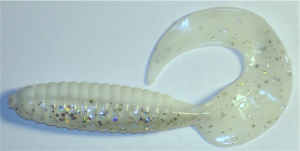 Twister, 8,5 cm, laminiert-weiß-transparent-glitter