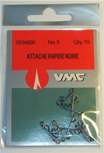 VMC knotenlose Schnurverbinder, Größe 4, 10 Stück,