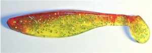 Kopyto, 10,5 cm, chartreusetransparentglitter-rot