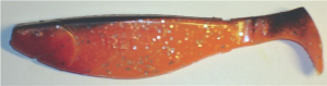 Kopyto, 10,5 cm, orangeglitter-schwarz