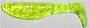 Kopyto 7,5 cm, chartreuse-transparent-glitter