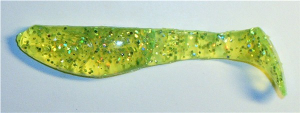 Kopyto 8 cm, chartreuse-transparent-glitter