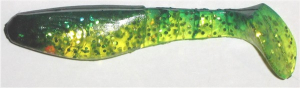 Kopyto 8 cm, chartreuse-transparent-glitter-grün
