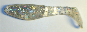 Kopyto 8 cm, farblos-transparent-glitter
