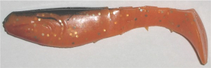 Kopyto 8 cm, orange-glitter-schwarz