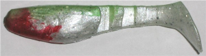 Kopyto 8 cm, perlweiß-glitter-grün