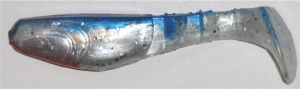 Kopyto 8 cm, perlweiß-glitter-blau