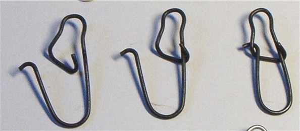 ROSCO Duo-Lock-Snap Karabiner, rostfrei, 25 Stück, schwarz, Größe 1 = 11 mm, 9,1KG