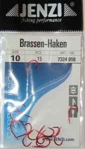 JENZI Brassenhaken 7324, 15 Stück Größe 08