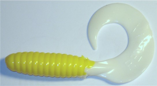 Twister, 8,5 cm, gelb weißer Schwanz