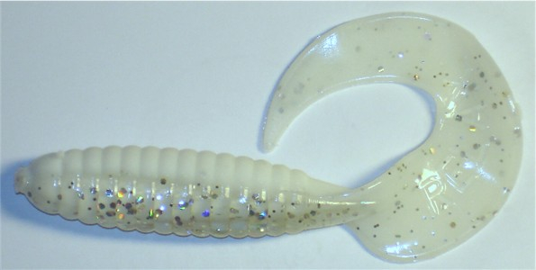 Twister, 8,5 cm, laminiert-weiß-transparent-glitter