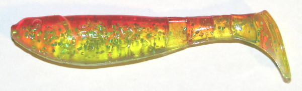 Relax Kopyto Classic 6,5 cm, chartreuse-transparent-glitter-rot