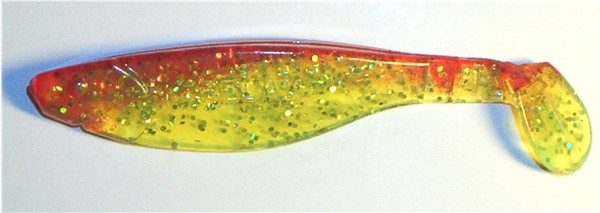 Kopyto, 10,5 cm, chartreusetransparentglitter-rot