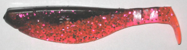 Kopyto, 10,5 cm, clear-pinkglitter-schwarz