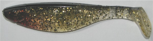 Kopyto, 10,5 cm, goldtransparentglitter-schwarz