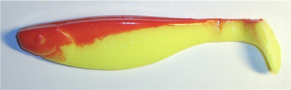 Kopyto, 10,5 cm, neongelb-rot