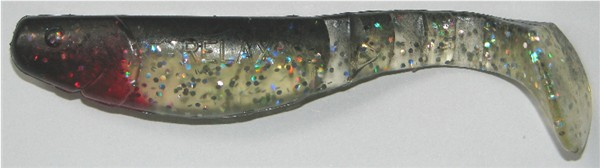 Kopyto 11 cm, farblos-transparent-glitter-schwarz