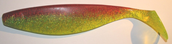 Xtra Soft, 23 cm, chartreusetransparentglitter-rot