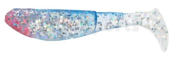 Kopyto 7,5 cm, farblos-transparent-glitter-blau