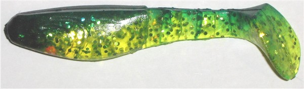 Kopyto 8 cm, chartreuse-transparent-glitter-grün