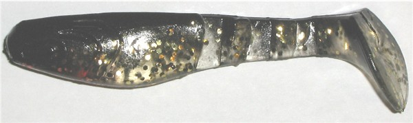 Kopyto 8 cm, goldtransparent-glitter-schwarz
