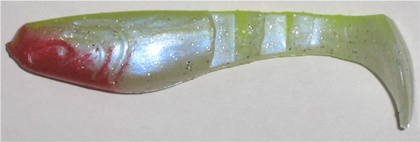 Kopyto 8 cm, blauperlglitter-gelbgrün