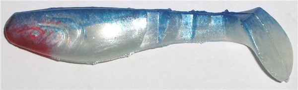 Kopyto 8 cm, perlweiß-blau