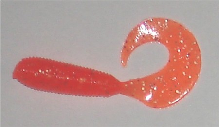 Twister, 4,5 cm, orangeglitter