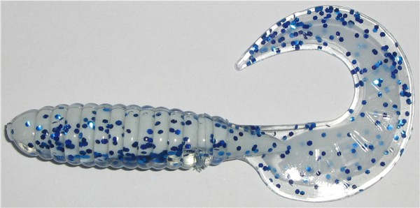 Twister, 8,5 cm, bläulichglitter weißer Kern