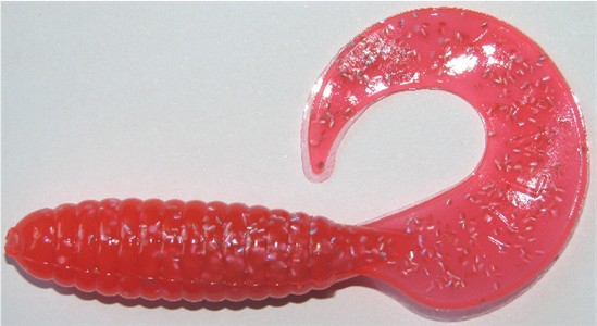 Twister, 8,5 cm, feuerrotglitter