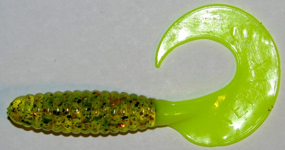 Twister, 8,5 cm, salt and peppar neongelber Schwanz