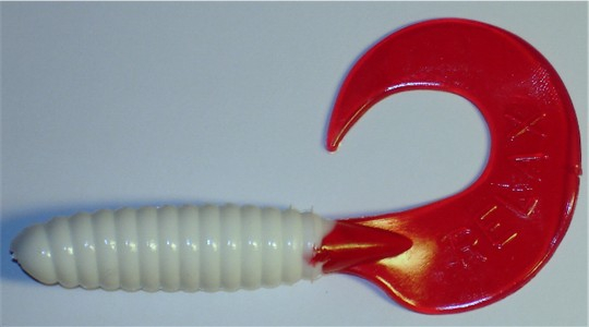 Twister, 8,5 cm, weiß roter Schwanz